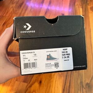 Converse Green Sneakers with White Laces